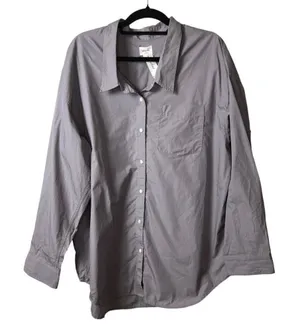 Wilfred free button down shirt relaxed purple slate women’s size‎ XL NWT thumbnail 1