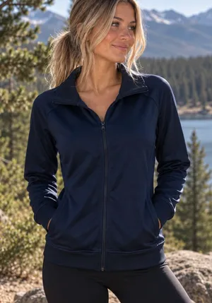The North Face New w Tags Women's Navy Blue Athletic Track Jacket Medium thumbnail 1