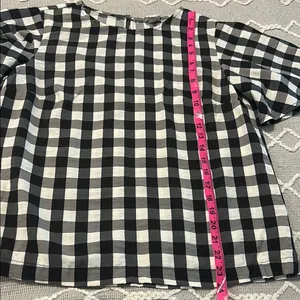 a new day Black and White Gingham Blouse thumbnail 8