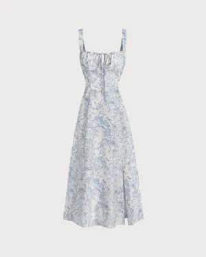 Amazon Floral Ruched Dress thumbnail 5