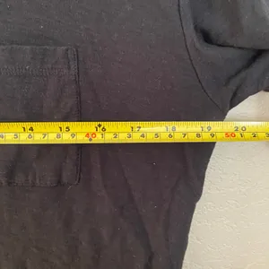 Standard James Perse Black Short Sleeve Shirt Boxy Cotton Blend Women's 0 / XS thumbnail 7