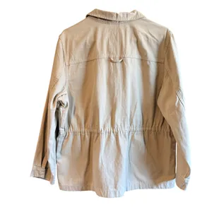 Vintage America XL Light Khaki Heavy Canvas Barn Utility Field Jacket Zip Snap thumbnail 7