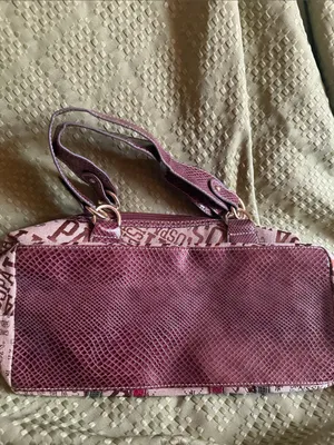 U.S. Polo Assn Women's Beige Logo Canvas Satchel with Pink Trim NWT thumbnail 4