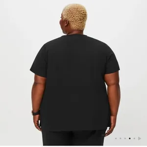 Figs Black Scrub Top 4X thumbnail 5