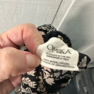 Omika Sinatra Pant Black and Tan Oversized Wide Legged Ankle Pants Size XL EU thumbnail 11