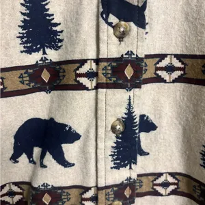 Cabela's Womens Nature Aztec Animal Theme Shirt Size Large Flannel 100% Cotton thumbnail 6