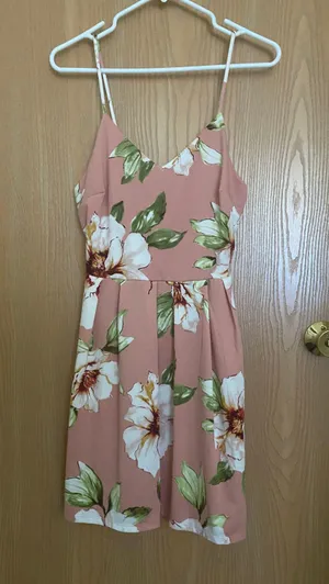 Marshalls Pink Flowery Dress thumbnail 1
