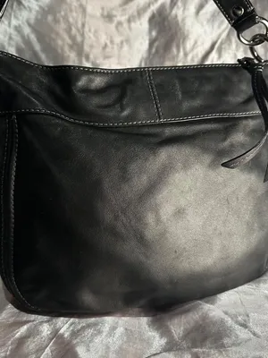Vintage Y2K Coach Black Leather Zoe Shoulder Bag thumbnail 2
