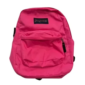 Jansport Basic Backpack in Bright Pink thumbnail 1