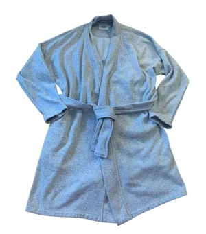UGG‎ Duffield II Robe Women Large Heather Grey Fleece Belted Loungewear 1108461 thumbnail 1