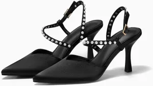 Coutgo Black Pear Heels Size 6 thumbnail 5