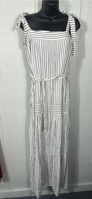 Cz Collection by Cezelle Blue and White Dress Size Medium EUC thumbnail 1