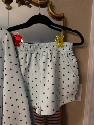 MotionWear Baby Blue and Brown Poka Dot Set thumbnail 2