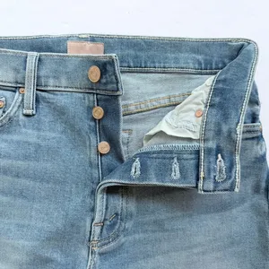Mother Denim The Tomcat Ankle Fray Hi Rise Size 27 Kitty Corner Blue Stretch thumbnail 5