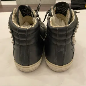 Golden Goose Women's Slide Black with Studs size 41, US 11‎ with Swarovski Laces thumbnail 5