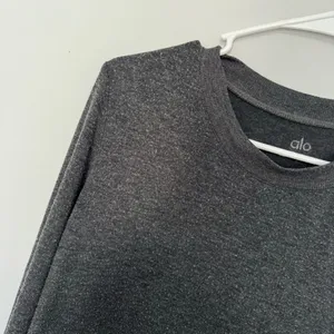 Alo Dark Gray Long Sleeve Top thumbnail 4