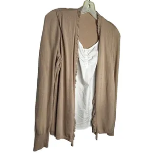 Bianca Layered Cardigan Sweater‎ White thumbnail 3