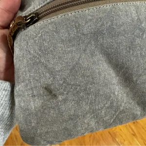 Myra Bags Crossbody Bag Tapestry Gray Fabric Strap 8.75x6.75 Boho Chic Western Beaded thumbnail 4