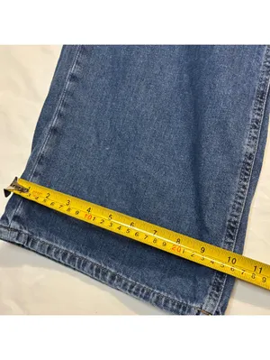 Aeropostale 90s High Waisted Wide Leg Jeans Medium Blue Denim Womens Size 12 thumbnail 4
