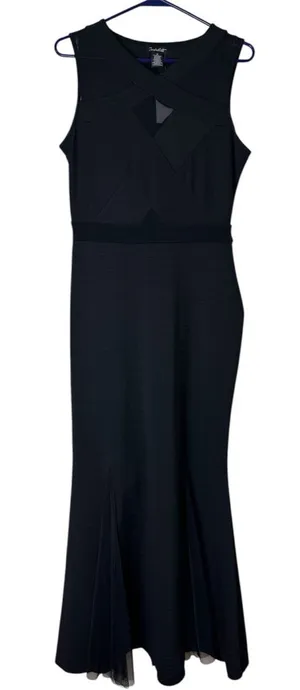 Candalite Black Mermaid Maxi Dress NWT Size M thumbnail 1