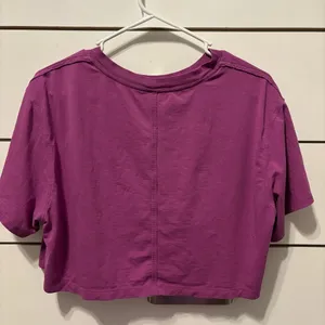 Lululemon All Yours Cropped T-Shirt Vivid Plum thumbnail 4
