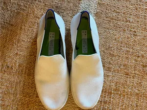 Rothy’s The Original Slip On Sneaker in bright white thumbnail 9