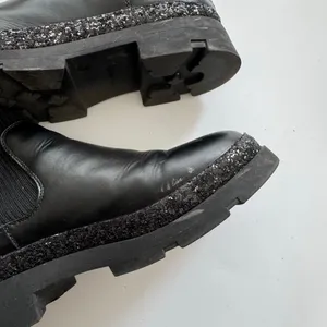 Steve Madden Boots Womens 5 M Black Jrobinn Chelsea Ankle Faux Leather Pull On thumbnail 5