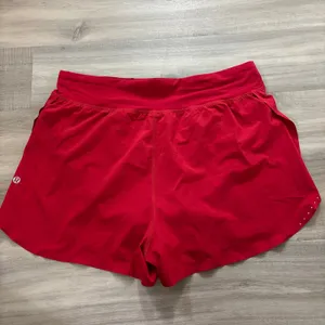 Lululemon Fast and Free Reflective High-Rise Short 3" Dark Red Women Size 10 thumbnail 3