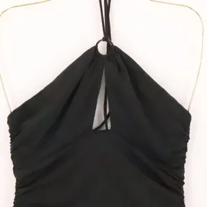Princess Polly Ruched Halter Mini Dress Womens Size‎ 4 Black Club Bodycon LBD thumbnail 3