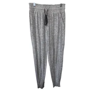 Aerie Gray Heathered Jogger Pants Soft Lounge Drawstring Waist Size‎ Small thumbnail 5