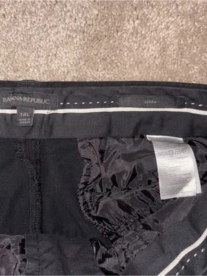 Women’s Black Banana Republic Dress Pants Size: 14L thumbnail 2