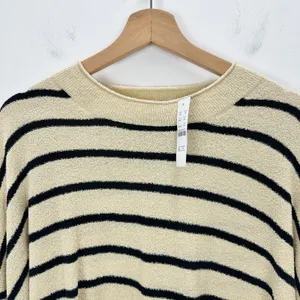 J.Crew Cropped Boucle Rollneck Sweater Striped Cotton Blend Nautical XXL NWT thumbnail 7
