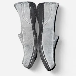 Naturalizer Gray and Black Suede Slip On Loafers, size 6 thumbnail 4