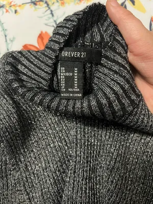 Sparkly Long Sleeve Shirt Black Size M thumbnail 2