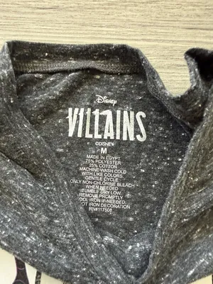 Disney Black Short Sleeve Villains Graphic Tee with Purple & Yellow Accents thumbnail 2