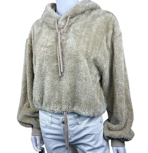 Beach Riot Shayla Teddy Crop Sweatshirt Top thumbnail 6