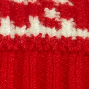 Old Navy SoSoft Fair Isle Mock Neck Sweater Red White Women’s L Holiday thumbnail 9