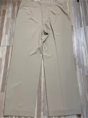 H&M Beige Wide-Leg, High Waist Dress Pants Women’s size 16 thumbnail 10