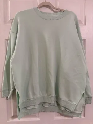 American Eagle Mint Green Sweatshirt thumbnail 1