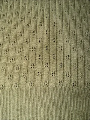 2000s vintage style dark forest green diamond like pattern long sleeve henley thumbnail 6