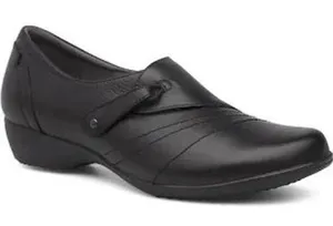 Dansko Franny black leather comfort shoes women's size 38‎ 7.5 business casual thumbnail 1