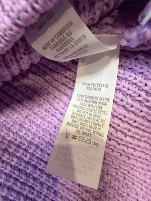 Aerie Offline Cool Down quarter zip slouchy waffle sweater Lively Lilac L thumbnail 8