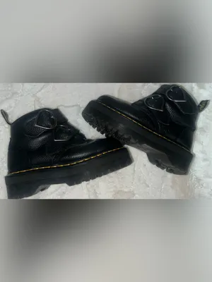 Dr. Martens Devon Heart Leather Platform boots goth emo baby bat women’s 5 alt thumbnail 7