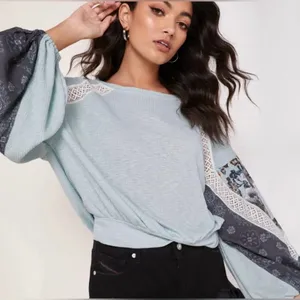 NEW‎ Free people Women's Light Blue Top thumbnail 5