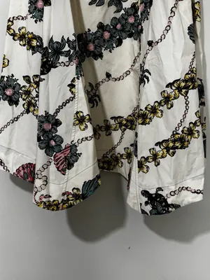FREE PEOPLE cherish printed midi dress in ivory combo size large thumbnail 4
