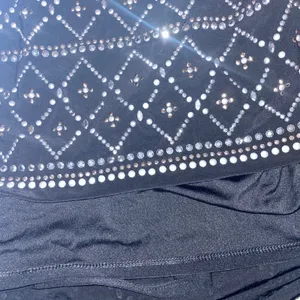 White House Black Market Elegant Black Sheath Dress Beaded Cocktail Party thumbnail 4