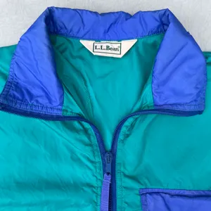 Vintage 90s L.L. Bean Green Teal Windbreaker Jacket thumbnail 3