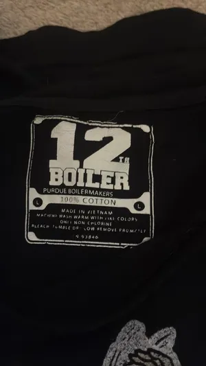 Purdue Boilermakers black t thumbnail 2