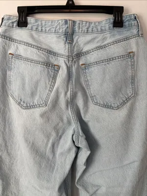 Abercrombie & Fitch Light Blue The Loose High Rise Jeans Sz 31/12 Retro Y2K thumbnail 6