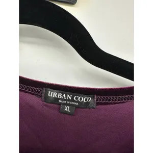 Urban Coco Womens Purple Velvet Maxi Dress‎ XL Whimsigoth Dark Romantic thumbnail 4
